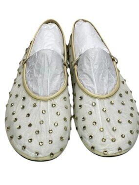 NEW JEFFREY CAMPBELL Swanlake-J Flats – Women’s Size 10 – Beige – New With Box